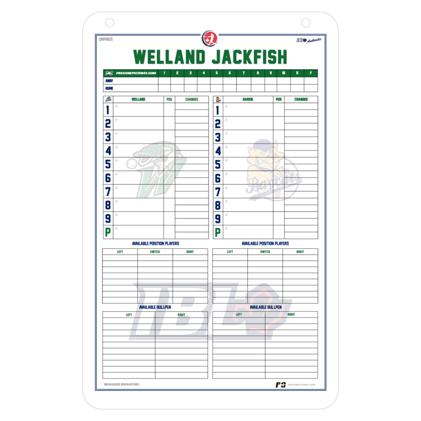 Baseball/Softball - Coaching Boards